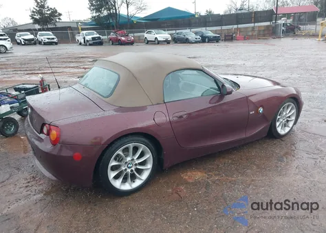 2003 BMW Z4 2.5I из США, поврежденный, VIN 4USBT33403LR63459